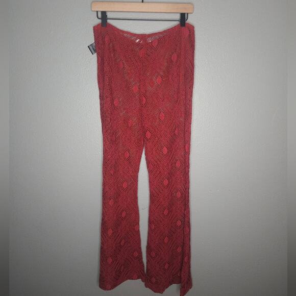 Urban outfitters Tasha Sheer Lace Flare Pants - Picture 8 of 10
